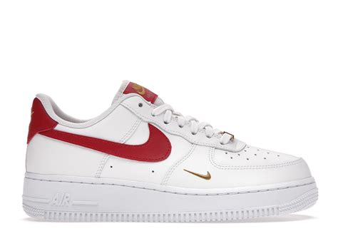 nike air force 1 low essential gym red mini swoosh